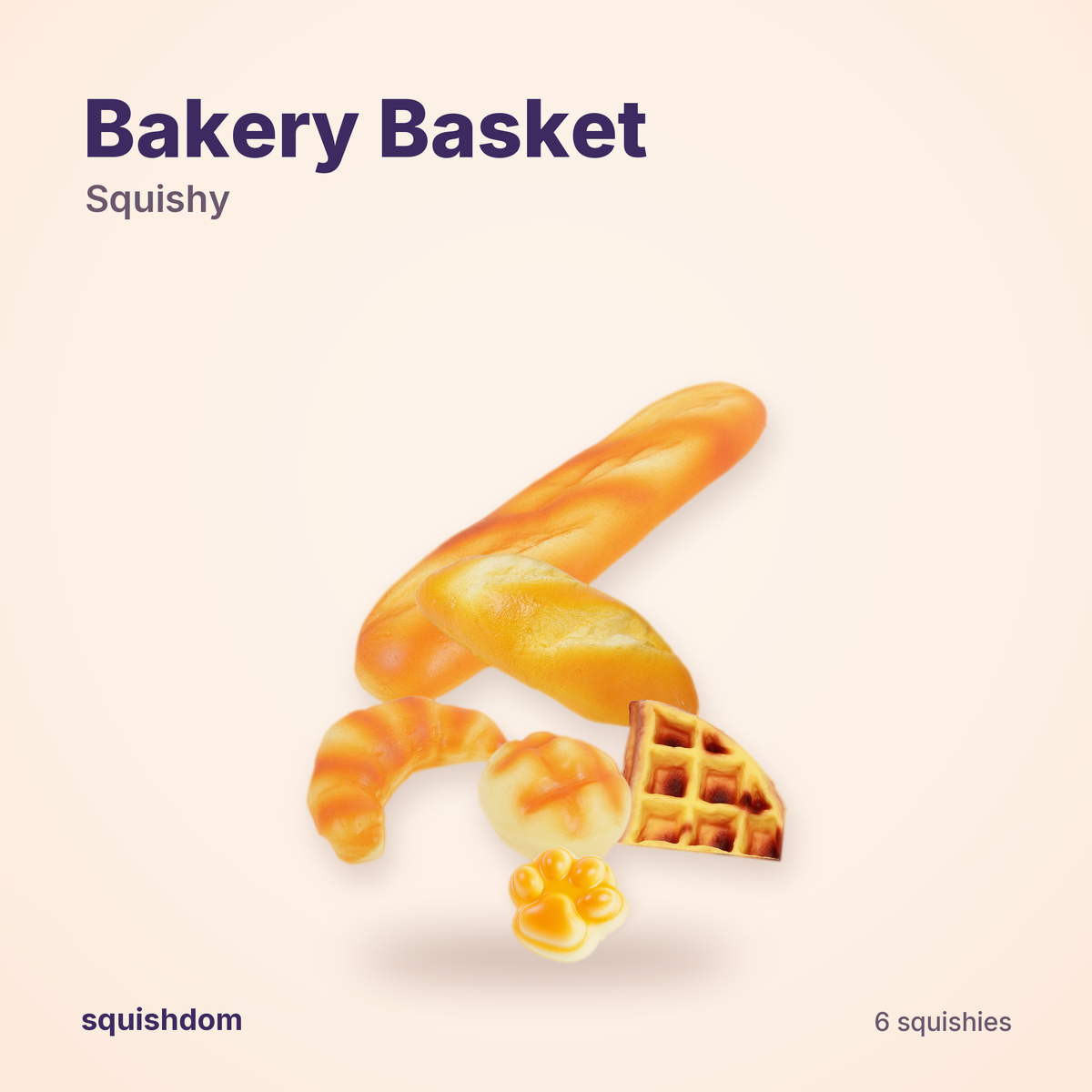 Bakery Basket Squishy Set 6 pieces by Squishdom