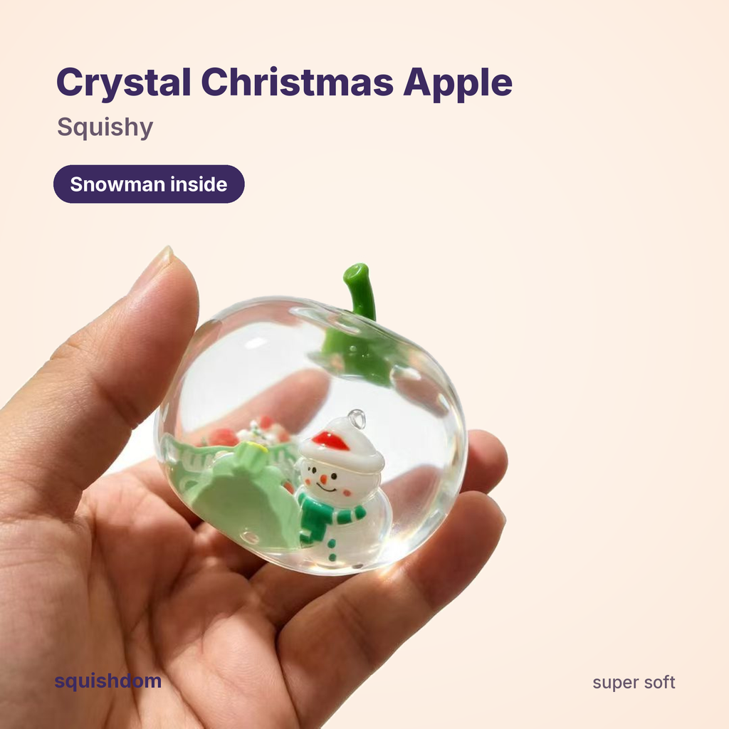 Crystal Christmas Apple Squishy by Squishdom