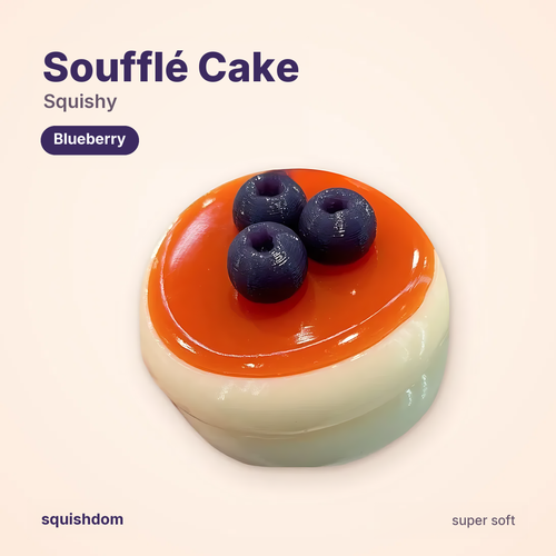 Soufflé Cake Squishy Blueberry by Squishdom