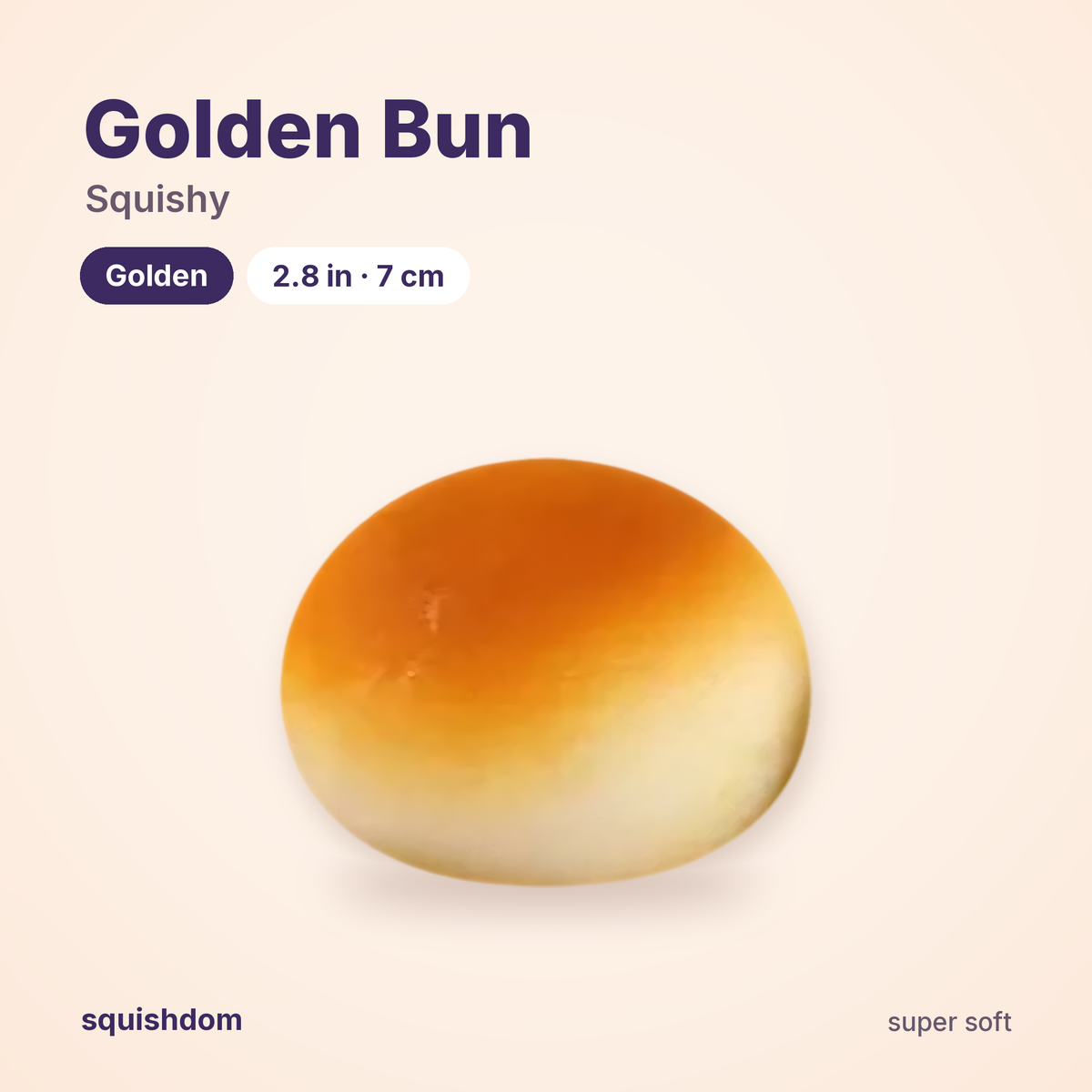 Golden Bun Squishy Golden by Squishdom