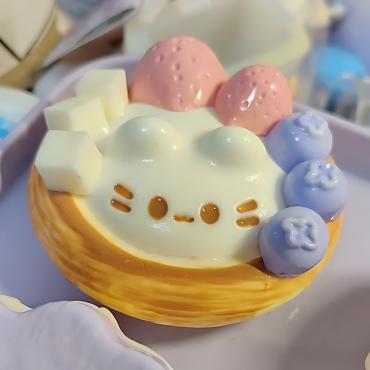 Strawberry Egg Tart Squishy by Squishdom