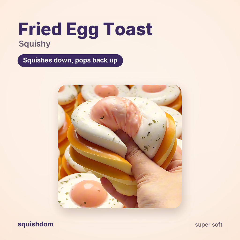 Fried Egg Toast Stack by Squishdom