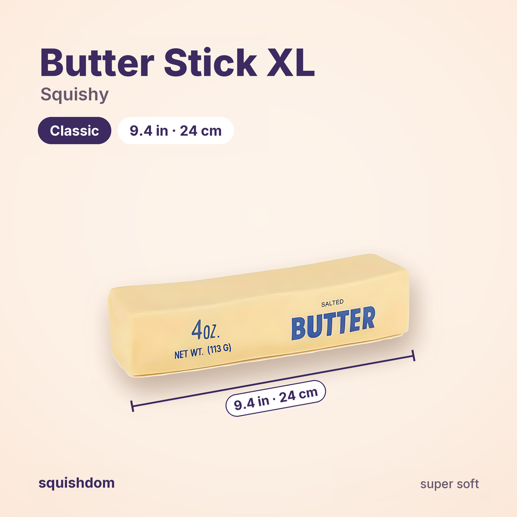 Big Butter Stick Squishy (XL) by Squishdom