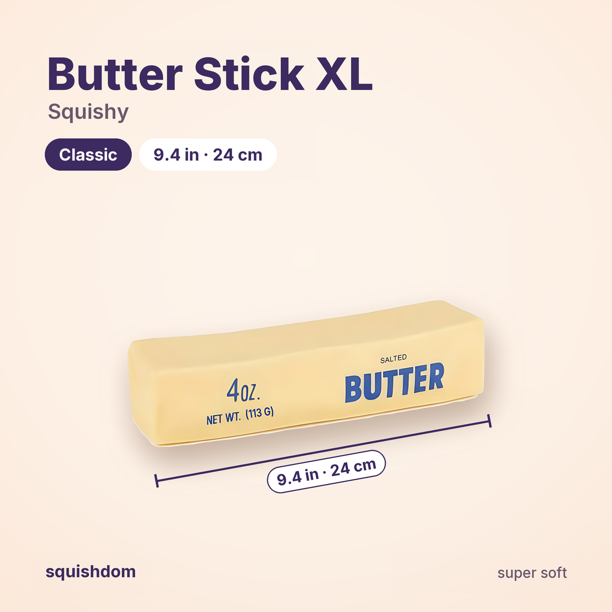 Big Butter Stick Squishy (XL) by Squishdom