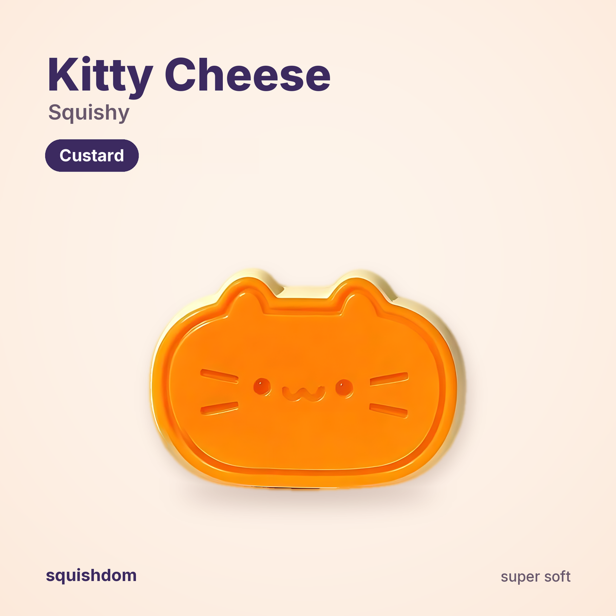 Kitty Cheese Squishy Custard by Squishdom