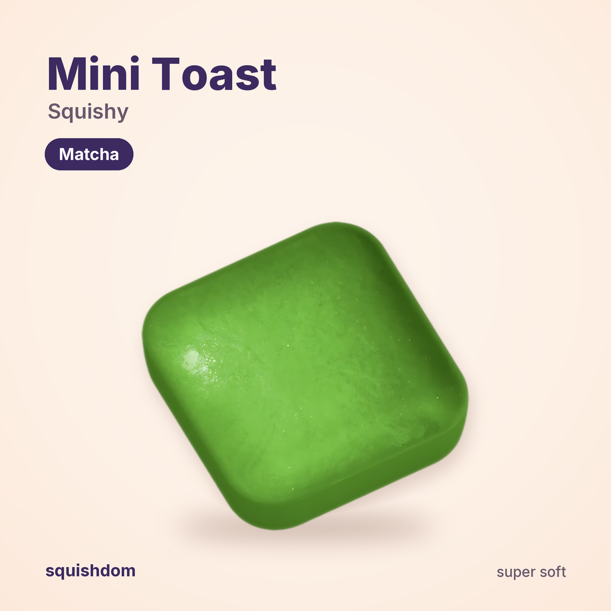 Mini Toast Squishy Matcha by Squishdom