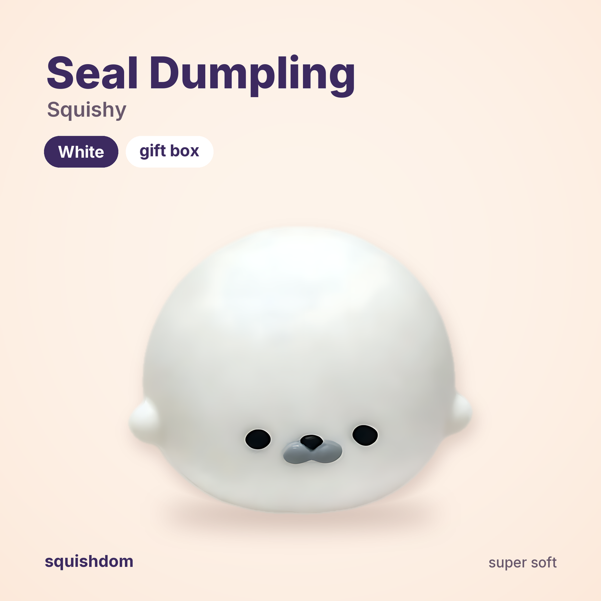 Seal Dumpling Squishy by Squishdom